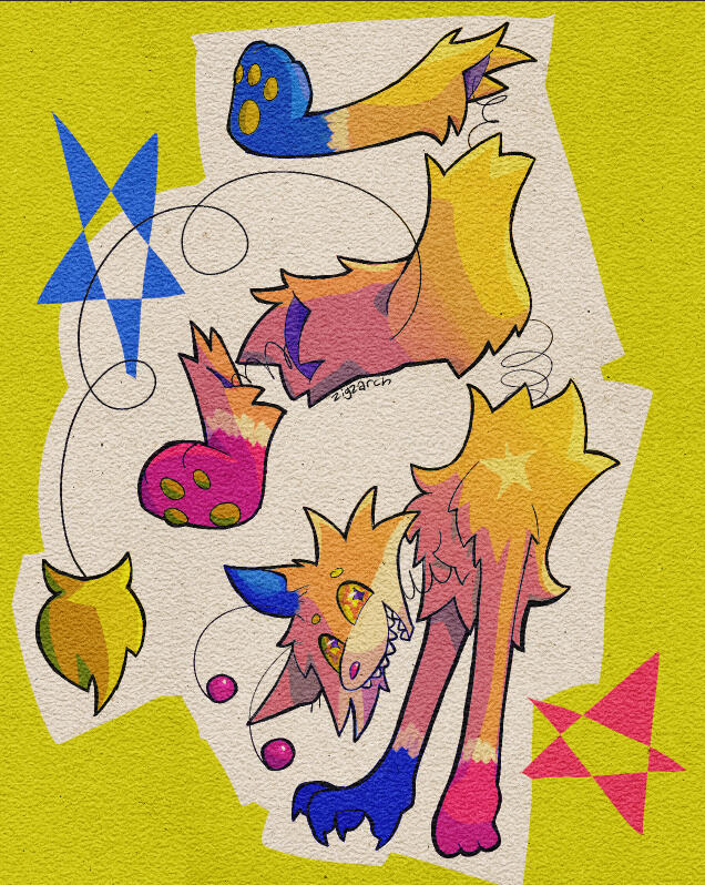 Gift art made during the art event Art Fight.